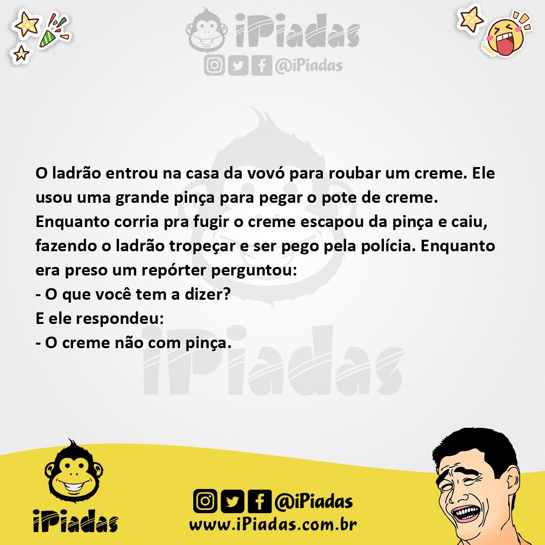 Ilustração da piada Roubando a Casa da Vovó no iPiadas