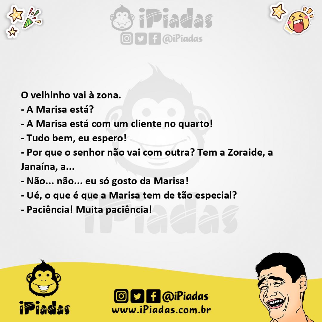 Ilustração da piada Sempre com a Mesma no iPiadas