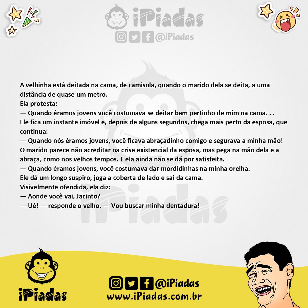 Ilustração da piada Velhos Tempos no iPiadas