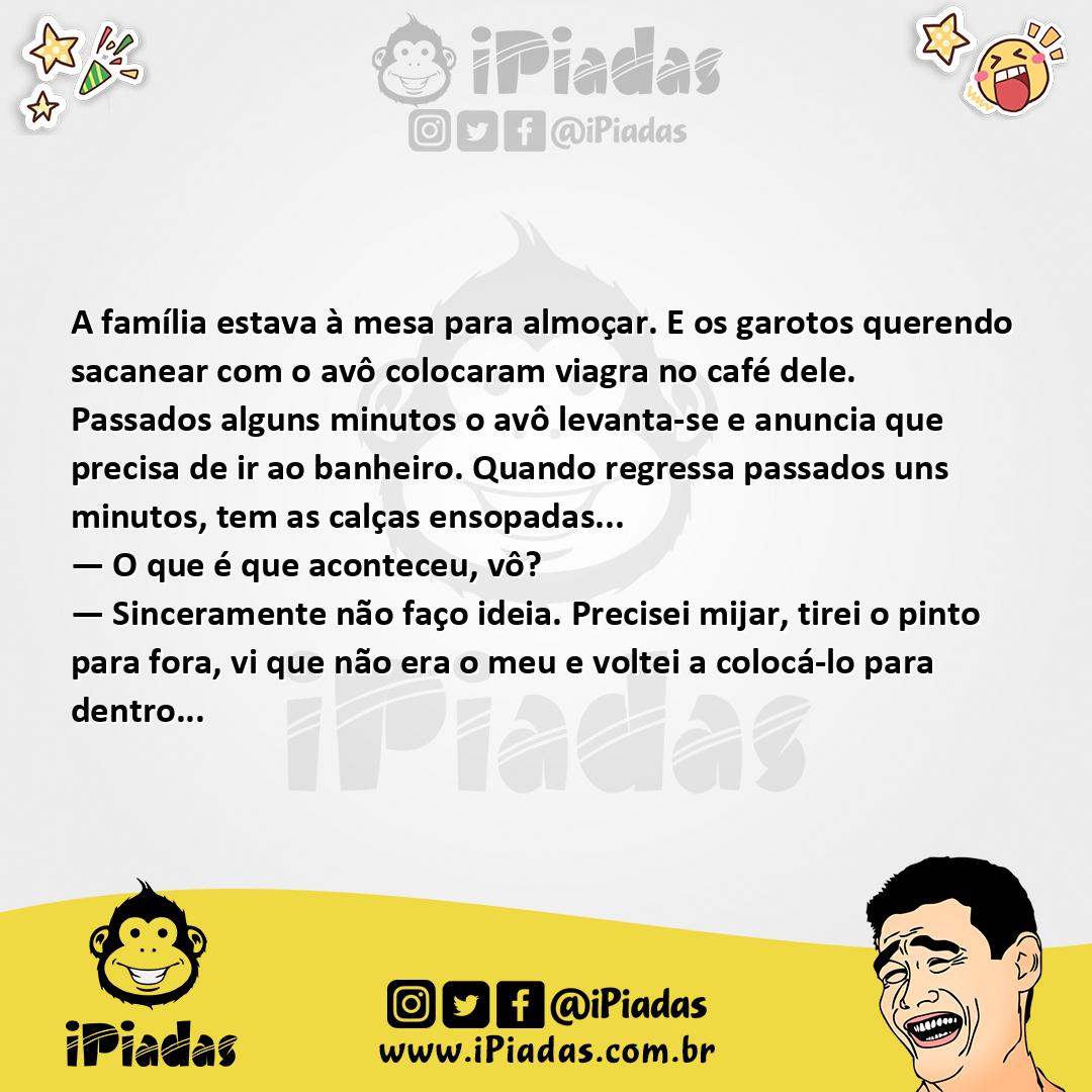 Ilustração da piada Viagra no Café no iPiadas